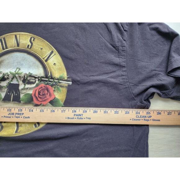 T-SHIRT-GUNS N' ROSES-Rock Band-Black-Gold Logo-Cotton-Unisex-Size XXL - Picture 6 of 9